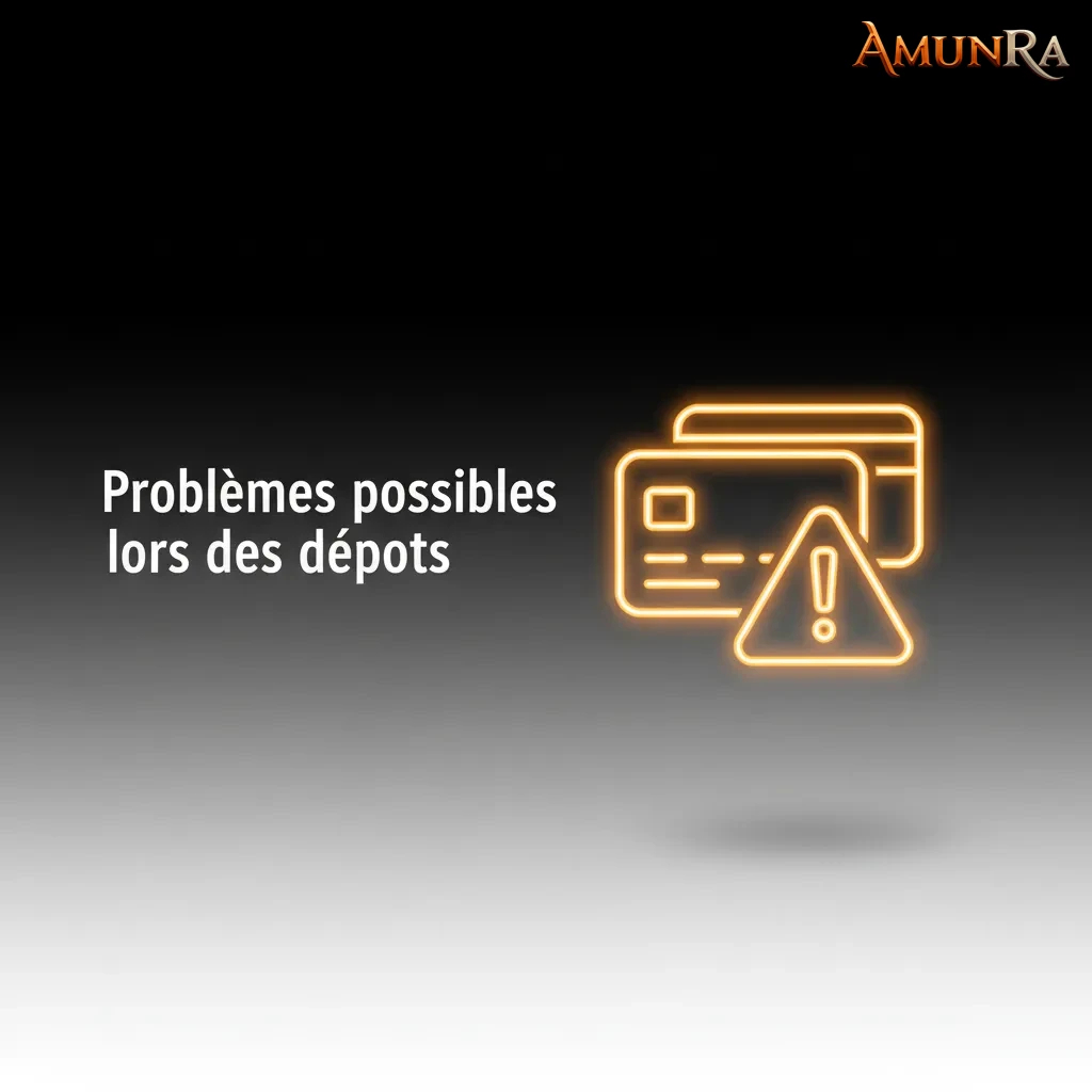 Infographie des problèmes de dépôt et solutions: paiement refusé, limite, KYC, virement SEPA, bonus non crédité.