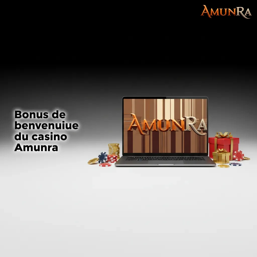 Bannière du casino Amunra: bonus 150% jusqu’à 3 000 € + 100 tours gratuits pour nouveaux joueurs en France.
