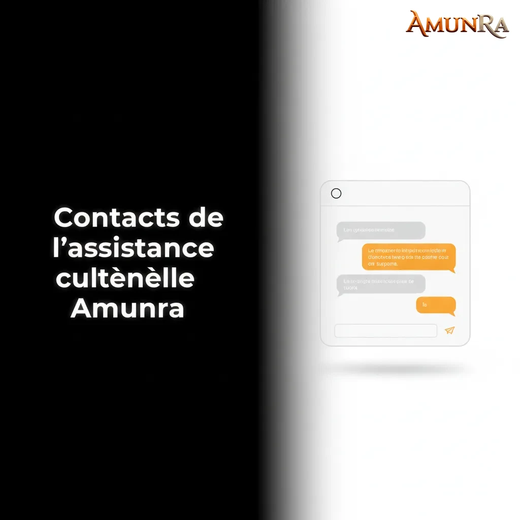 Assistance clientèle Amunra: chat 24/7, support@amunra.com, Centre d’aide/FAQ. Aide dépôt et résolution de problèmes.
