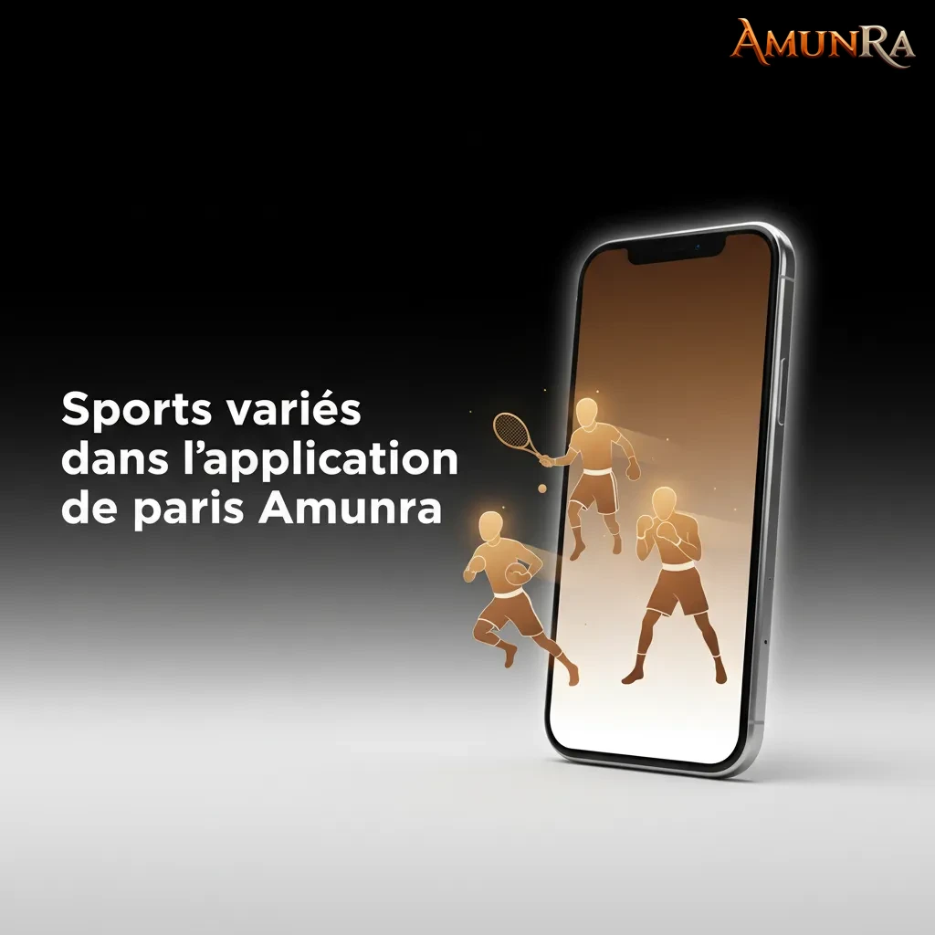 Interface Amunra: paris pré-match et live; sports et eSports; Simple/Combiné/Système; marchés 1X2, O/U, handicap.